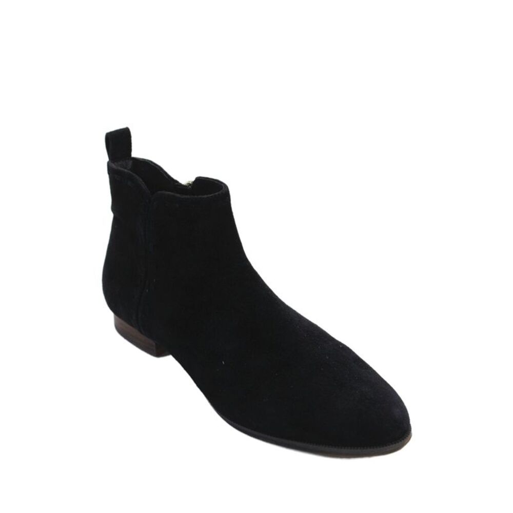 Jack Rogers Womens Leather Suede Ankle Boots Black Size 8.5